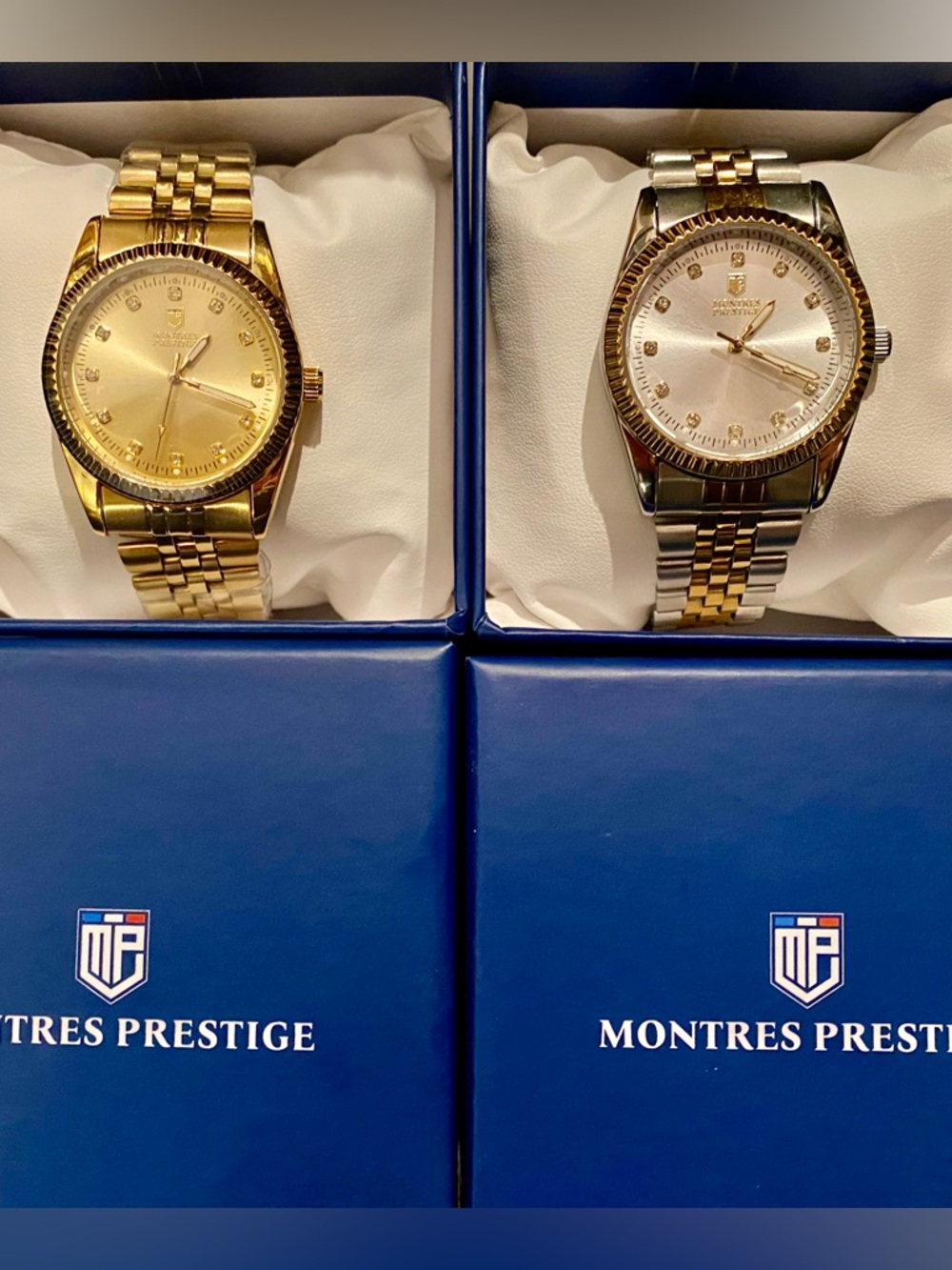 Montres Prestige Two-Tone and Gold Men's Dress Watches